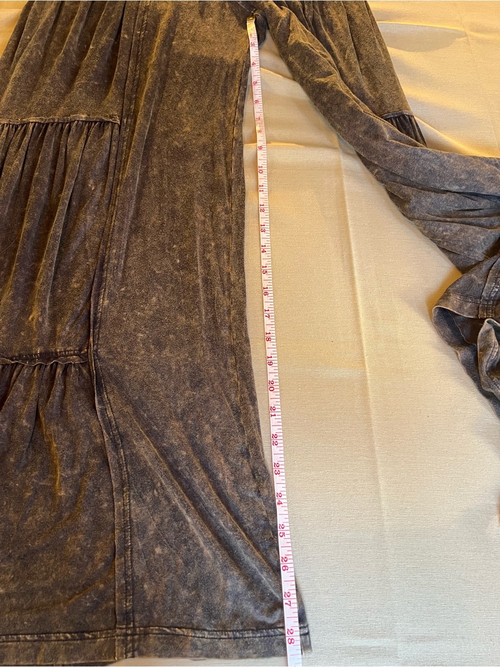 mittoshop Black Washed Tiered Wide Leg Jumpsuit Pants - Picture 5 of 6